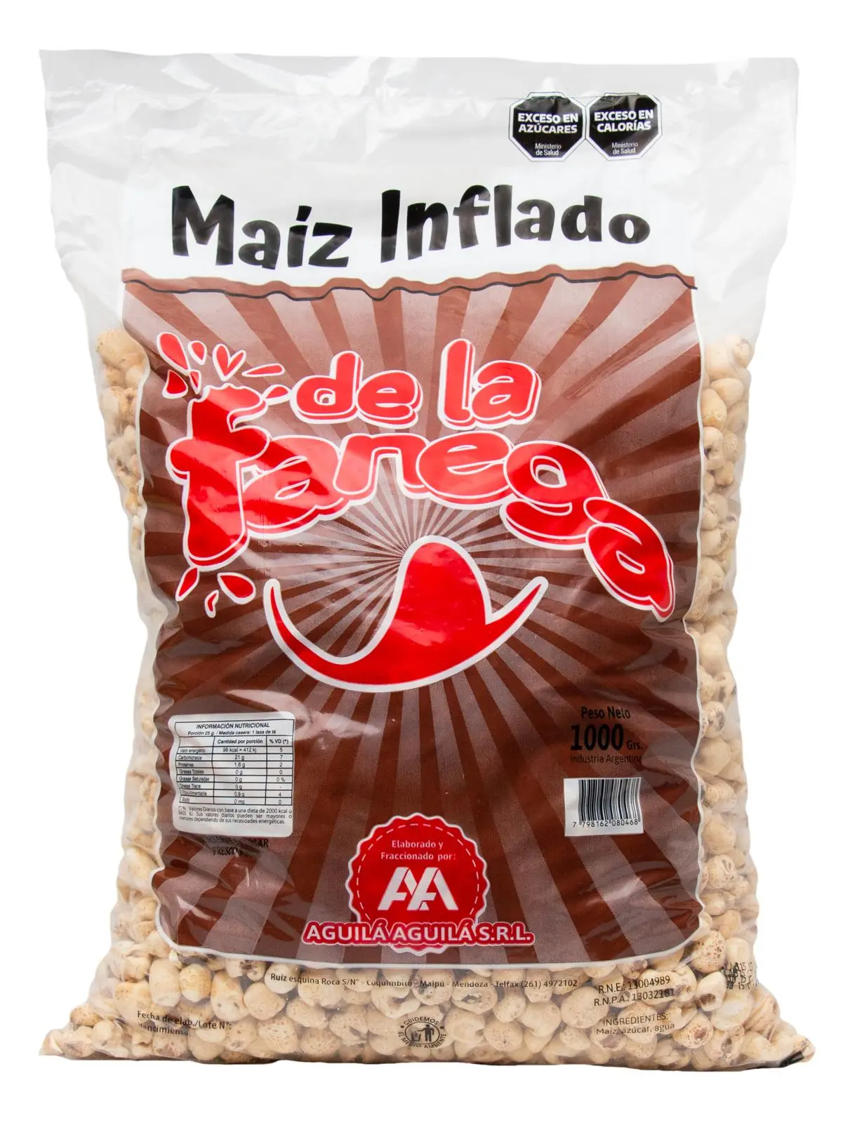 Maíz inflado (Tutucas)